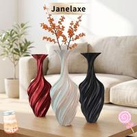 ราคา แจกันดอกไม้พิมพ์ลาย JANELAXE, แจกันตกแต่งพิมพ์ลายสไตล์วินเทจ, กระถางต้นไม้ดอกไม้พลาสติกลายหมุนมีสไตล์ (40983280620)