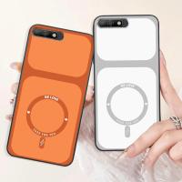 ราคา เคส Huawei Y6 Prime 2018 / Y6 Pro 2018 / Y7 Prime 2018 / Y7 Pro 2018 พิมพ์ลายวงกลมสีพื้นฐานสวยงาม (42481166150)