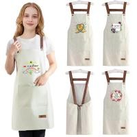 ราคา Local stock Professional Chef's apron Original photo Simple color oil-proof cloth apron Gift maitresse Print Series (50062105590)