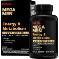 ราคา GNC Mega Men Energy & Metabolsm Multivitamin for Men, 180 นับ (54167358871)