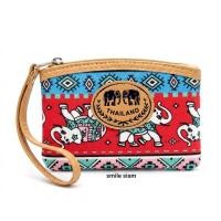 ราคา กระเป๋าใส่เหรียญ ลายช้างไทย สินค้าที่ระลึก Thai elephant coin bag (57706791496)