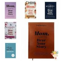 ราคา CHIHI I Want Hear Your Story Notebook, Leather To Share Their Life Moms Guided Journal, I Want to Hear Your Story Mom/Grandmother/Grandpa Moms Story Notepad (53317169860)