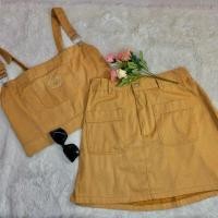 ราคา New Set เอี๊ยม 2 ชิ้น (เสื้อส่วนบน+กระโปรง) ลายน้องหมี สำหรับสาวอวบ (24038876152)