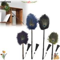 ราคา CONFIANZA นกยูงขนนกกระจอกเทศแปรงปัดฝุ่น,แบบพกพา Multi-function Removal Dusters,เครื่องมือทําความสะอาดจับ Anti-static Gap ทําความสะอาดฝุ่น Duster (46215449110)