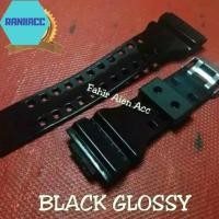 ราคา Casio G-Shock GD-100 GD-8900 RUBBER STRAP CASIO GD100 GD8900 WATCH STRAP GLOSSY BLACK. (52011928134)