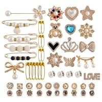 ราคา Cc Charm สําหรับถุงเท้าเข็มกลัด Pin ไข่มุกเทียม Safe Pin Dress เสื้อกันหนาวผ้าคลุมไหล่คลิป (52815880242)