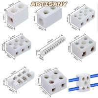 ราคา อาร์ทิสยา บล็อกเทอร์มินอลสายไฟเซรามิกทนอุณหภูมิสูง 1 ใน 1 ออกสกรูขั้วต่อสายไฟ, บล็อกเทอร์มินอลมอเตอร์ทองแดง 250โวลต์ ขั้วสายเซรามิกบล็อก (54166918687)