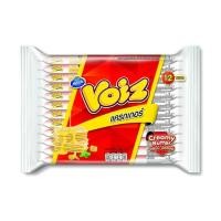 ราคา วอยซ์ แครกเกอร์สอดไส้ครีมกลิ่นครีมมี่บัตเตอร์ Voiz Creamy Butter Cracker 288g. (28295094546)