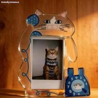 ราคา TRENDYZONEUA กรอบรูปสัตว์เลี้ยง, การออกแบบน่ารักกรอบรูปอะคริลิค, ธีมการ์ตูน 3 นิ้วกรอบรูปลูกแมวเดสก์ท็อปตกแต่ง (50864568136)