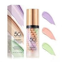ราคา 3 In 1 Primer for Face Before Makeup, SPF 50 PA+++, ครีมแยกครีมกันแดด, ไพรเมอร์ One Step Color Corrector, Blurs Facial Serum Oil Control & Moisturizing Skin Tone Correcting, (45065378784)