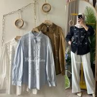 ราคา KEMEJA Moodis - Tiara เสื้อเชิ้ตเกาหลี เสื้อเชิ้ตแฟชั่นผู้หญิง (53209636354)
