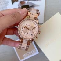 ราคา Mk 6598 Michael Kors Ritz Rose Gold Tone Chronograph Ladies Watch (11704892602)