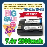 ราคา สําหรับ Canon EOS 300D 5D 10D 20D 30D 40D 50D D60 PowerShot G6 G5 G3 G2 G1 BP-511A BP-511 BP511A BP511A BP511A BP 511A BP 511A BP 511A แบตเตอรี่ 2pcs (50962140486)