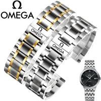 ราคา สายนาฬิกา Omega สายสแตนเลสแข็ง Omega Butterfly Pegasus Series สร้อยข้อมือสแตนเลสชาย/หญิง 20 มม. (55766643075)