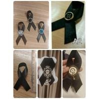 ราคา เข็มกลัดริบบิ้น​ดำ โบไว้อาลัย โบติดเสื้อ เข็มกลัดร.9 (78970900)