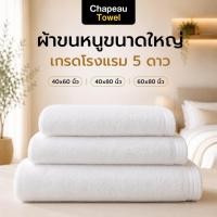 ราคา ผ้าขนหนูด้ายคู่ Chapeau Towel ผ้าเช็ดตัว Cotton 100% เกรดโรงแรม หนานุ่ม ซับน้ำดี ขนาด 40x60 40x80 60x80 นิ้ว (42231641636)