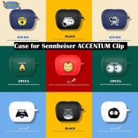 ราคา Compatible with Sennheiser ACCENTUM Clip Bluetooth Earphone Protective Silicone Cute Cartoon Pattern Covers Wireless Earbuds Shell TWS Headphone Portable with Pendant (46964242810)