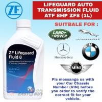 ราคา ZF LIFEGUARD 8HP ZF8 GA8HP45Z ATF AUTO TRANSMISSION OIL FLUID (1L) - JAGUAR LAND ROVER MINI BMW 3 5 7 SERIES F10 F30 E70 (45365105390)