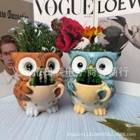 ราคา รูปแบบใหม่งานฝีมือเรซินนกฮูกน่ารักการ์ตูนกระถางดอกไม้ที่ไม่ซ้ํากันสร้างสรรค์ชั้นวางหนังสือสก์ท็อปตกแต่งเครื่องประดับ (47667452172)