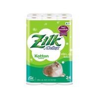 ราคา Homehapp ทิชชูม้วน คอตตอน ZILK รุ่น 110024 (แพ็ค 24 ม้วน) (14990022764)