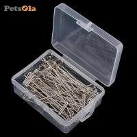 ราคา [PETSOLA] 100 ชิ้นโลหะ T Pins สําหรับวิกผมเย็บถัก,โมเดลและงานฝีมือซ่อมทอผ้าหมุดโค้งชุดเย็บผ้าเครื่องมือเย็บผ้า (57766753453)