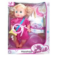 ราคา My Sweet Doll ตุ๊กตาเด็กผู้หญิง ตุ๊กตาเลี้ยงน้อง มีเสียงร้อง พร้อมขวดนม แพมเพิร์ส และผ้ากันเปื้อน น่ารักมากๆคะ (22852824603)