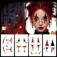 ราคา NORYX Joker Face Tattoo สติกเกอร์, Make Up Art Circus Clown รอยสักชั่วคราว, กระ Decals กันน้ํายาวนานสมจริง Spider Web Tattoo สติกเกอร์ Carnival (46866785838)