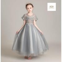 ราคา Siver Gray Dress for Girls เดรสเด็ก ชุดกระโปรง+ที่คาดผมตละแบบ สวมใสง่าย แบบสวย Party, Cocktail, Piano, Dress Girls ขน... (16891712698)