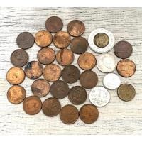 ราคา ขายเหมา 30 เหรียญ เหรียญแคนาดา 1 Cent 23 เหรียญ และเหรียญอื่นๆ อีก 7 เหรียญ (40731296331)