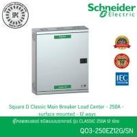 ราคา Schneider Electric QO3-250EZ12G/SN ตู้โหลดเซ็นเตอร์ แบบเมนเบรกเกอร์ 250A ขนาด 12ช่อง 3เฟส 4 สาย (53661089132)