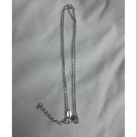 ราคา สร้อยคอเงินแท้ชุบทองคำขาว (1322412115)