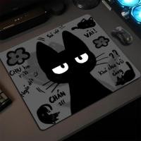 ราคา Minimalist การ์ตูนแมวแผ่นรองเมาส์สแควร์คอมพิวเตอร์เกมสํานักงานตารางเสื่อยาง Anti-slip แล็ปท็อป Mousepads 250x300x2 มม.ขนาดใหญ่แผ่นโต๊ะ (43283821029)