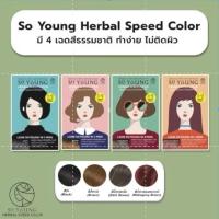 ราคา ครีมปิดผมขาว So Young Herbal Speed Color ใช้งานง่ายและปลอดภัย (55857611878)