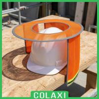 ราคา [Colaxi] หมวกกันน็อคนิรภัย Shade หมวกกันน็อคตาข่ายพับได้ Sun Shade หมวกแข็ง Sun Cover สีดํา (56363940722)
