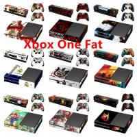 ราคา 100 สีสติกเกอร์ผิวใช้งานร่วมกับ Microsoft Xbox One Fat Vinyl Decal รูปแบบสวยชุดฟิล์มป้องกันสําหรับ Xbox One Fat Console & Kinect V2 & 2 PCS Controllers (50915886392)