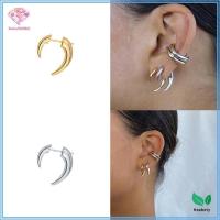 ราคา ต่างหู Boho Horn Stud ลายเส้น Moon Punk สไตล์ไม่ซ้ำแบบ พร้อมการออกแบบเหมือนฟังก์หมาป่า (51406551771)