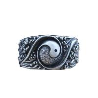 ราคา เงินธรรมดา Tai Chi แหวนเงินโบราณแหวนแหวนเงินไทย Fengsheng น้ํา Yin Yang เครื่องประดับลัทธิเต๋า 9RXU (47715787383)