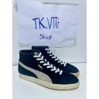 ราคา Puma suede mid black/white มือ2 (40463659099)
