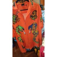 ราคา Mambo loud shirt ฮาวายมือสอง สีส้ม ฮาวายของแท้ ไซร้M (27112570915)