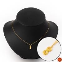 ราคา LSW สร้อยคอทองคำแท้ ครึ่ง สลึง (1.89 กรัม) ลายโซ่ทุบระย้าอินฟินิตี้ NB-148 (20320689029)