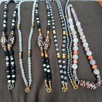 ราคา สร้อยคอคริสตัลลูกปัด หินเหล็กไหล คริสตัล หยกทิเบต สร้อยคอห้อยพระ หลากหลายสไตล์ (28960060400)