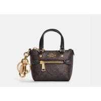 ราคา พวงกุญแจ Coach mini gallery tote bag charm ใหม่ แท้ (22814252059)