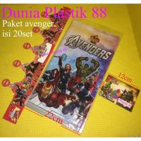 ราคา เนื้อหา: 20 ชิ้น AVENGER แพคเกจวันเกิดธีมซูเปอร์ฮีโร่หมวกเชิญวันเกิดมงกุฎขนมพลาสติก 22x40 ซม. (40704700003)