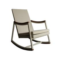ราคา modernoutdoor เก้าอี้โยก Modern Outdoor Haxley Rocking Chair Synthectic Rattan With Cushion - White (29492806310)