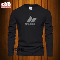 ราคา เสื้อยืดแขนยาวผู้ชาย/Silver Macbeth Logo Distro เสื้อยืด/เสื้อยืดผู้ชายและผู้หญิง (54167323038)
