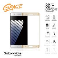 ราคา Grace Samsung Galaxy Note FE / Fan Edition - กระจกนิรภัย 5.7 นิ้ว - 3D Curved Full Cover - สีทอง (43570742672)