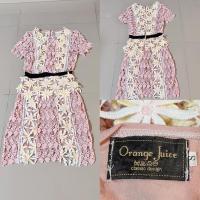ราคา เดรสลูกไม้สีชมพูพาสเทล Sz.s ป้ายออเร้นท์ (12782136371)