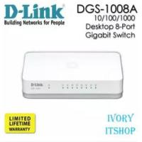 ราคา D-Link DGS-1008A - 10/100/1000 Desktop 8-Port Gigabit Switch/ivoryitshop (2725870195)