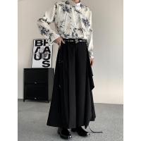ราคา [X-MEN] Yohji Yamamoto Layered Design Wide-Leg Pants ผู้ชายผู้หญิงใหม่จีน Culottes Casual Culottes (51211932892)