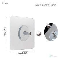 ราคา ตะขอติดผนัง PVC แบบกาวเหนียวแน่น 2 ชิ้น สำหรับติดโปสเตอร์ ติดผนังไร้รอยต่อ กันน้ำ ทนทาน โปร่งใส เหมาะสำหรับห้องครัวและห้องน้ำ ตะขอแขวนแบบสกรู M (40432276092)